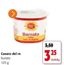 Colruyt Casaro del re burrata 125 g aanbieding