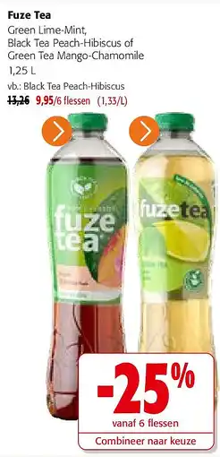 Colruyt Fuze Tea Green Lime-Mint aanbieding