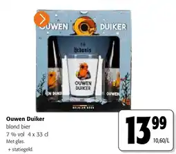 Colruyt Ouwen Duiker blond bier 7 % vol 4 x 33 cl aanbieding