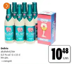 Colruyt Delirio alcoholvrij bier 0,3 % vol 6 x 33 cl aanbieding