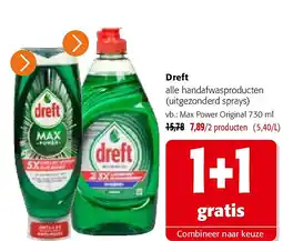 Colruyt Dreft alle handafwasproducten aanbieding
