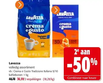 Colruyt Lavazza volledig assortiment aanbieding