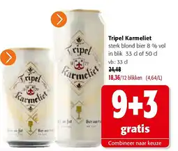 Colruyt Tripel Karmeliet aanbieding