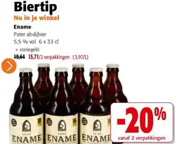 Colruyt Ename Pater abdijbier 5,5 % vol 6 x 33 cl aanbieding