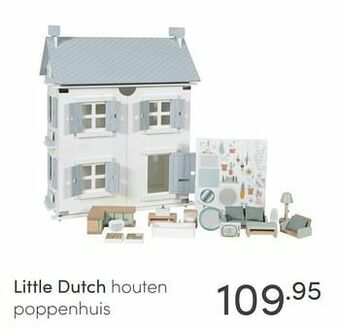 Baby & Tiener Little dutch houten poppenhuis aanbieding