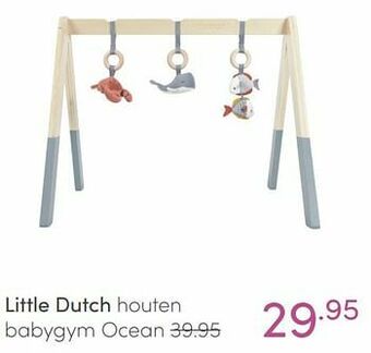 Baby & Tiener Little dutch houten babygym ocean aanbieding