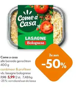 OKay Come a casa lasagne bolognese aanbieding