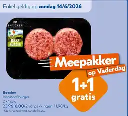 OKay Boecher Irish beef burger 2 x 125 g aanbieding