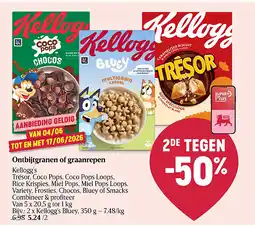 Delhaize Ontbijtgranen of graanrepen aanbieding