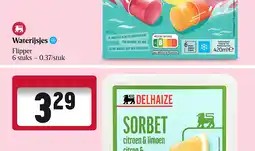 Delhaize Sorbet aanbieding