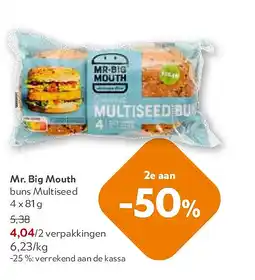 OKay Mr. Big Mouth buns Multiseed 4 x 81 g aanbieding
