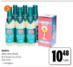 Colruyt Delirio bière sans alcool 0,3 % vol 6 x 33 cl aanbieding