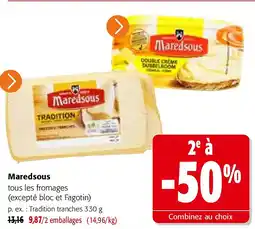 Colruyt Maredsous Tradition tranches 330 g aanbieding
