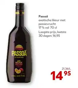 OKay Passoã exotische likeur met passievrucht 17 % vol 70 cl aanbieding
