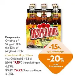 OKay Desperados Original 6 x 33 cl aanbieding