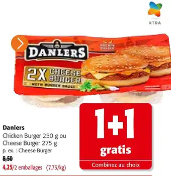 Colruyt Danlers Cheese Burger aanbieding