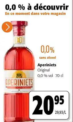 Colruyt Aperiniets Original 0,0 % vol 70 cl aanbieding