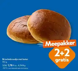 OKay Briochebroodje met boter 90 g aanbieding