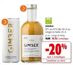 Colruyt Gimber Ginger & Herbs aanbieding