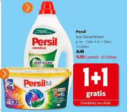 Colruyt Persil Color 4 in 1 Discs 15 doses aanbieding