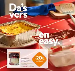 OKay Boni Selection lasagne bolognese 400 g of 1 kg aanbieding