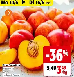 Colruyt Boni Selection nectarines los Herkomst: Spanje aanbieding