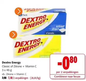 Colruyt Dextro Energy aanbieding