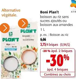 Colruyt Boni Plan’t Boisson au riz aanbieding