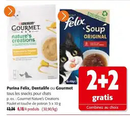 Colruyt Gourmet Nature’s Creations Poulet et touche de potiron 5 x 10 g aanbieding
