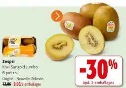 Colruyt Zespri Kiwi Sungold Jumbo 6 pièces aanbieding