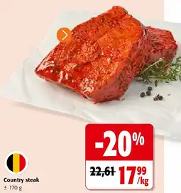 Colruyt Country steak aanbieding