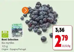 Colruyt Boni Selection Bio myrtilles 125 g aanbieding