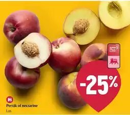 Delhaize Perzik of nectarine aanbieding