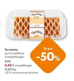 OKay Tarteletto carré confituur 2 verpakkingen aanbieding