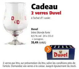 Colruyt Duvel bière blonde forte 8,5 % vol 24 x 33 cl aanbieding