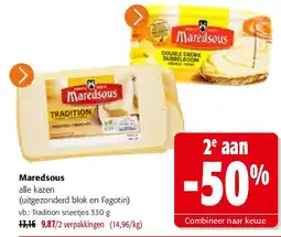 Colruyt Maredsous alle kazen aanbieding