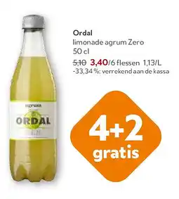 OKay Ordal limonade agrum Zero 50 cl aanbieding