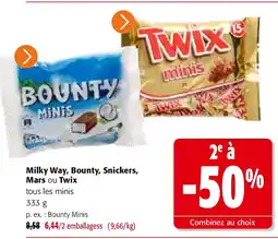 Colruyt Bounty Minis aanbieding