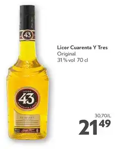 OKay Licor Cuarenta Y Tres Original 31 % vol 70 cl aanbieding