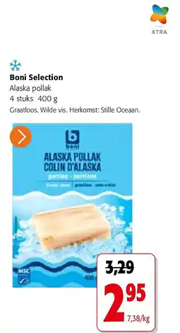 Colruyt Boni Selection Alaska pollak 4 stuks 400 g aanbieding