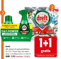 Colruyt Dreft alle sprays of vaatwastabletten aanbieding