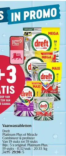 Delhaize Vaatwastabletten aanbieding