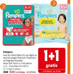 Colruyt Pampers Pants Baby-Dry taille 5 (11-17 kg) 23 pièces aanbieding