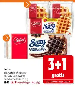 Colruyt Lotus alle wafels of galettes aanbieding