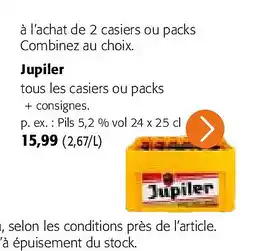 Colruyt Jupiler Pils 5,2 % vol 24 x 25 cl aanbieding