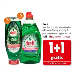 Colruyt Dreft Max Power Original 730 ml aanbieding