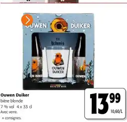 Colruyt Ouwen Duiker bière blonde 7 % vol 4 x 33 cl aanbieding