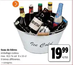 Colruyt Seau de bières emballage-cadeau max. 10,5 % vol 9 x 33 cl aanbieding