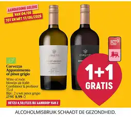 Delhaize Corvezzo Appassimento of pinot grigio aanbieding