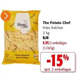 Colruyt The Potato Chef frites fraîches 2 kg aanbieding
